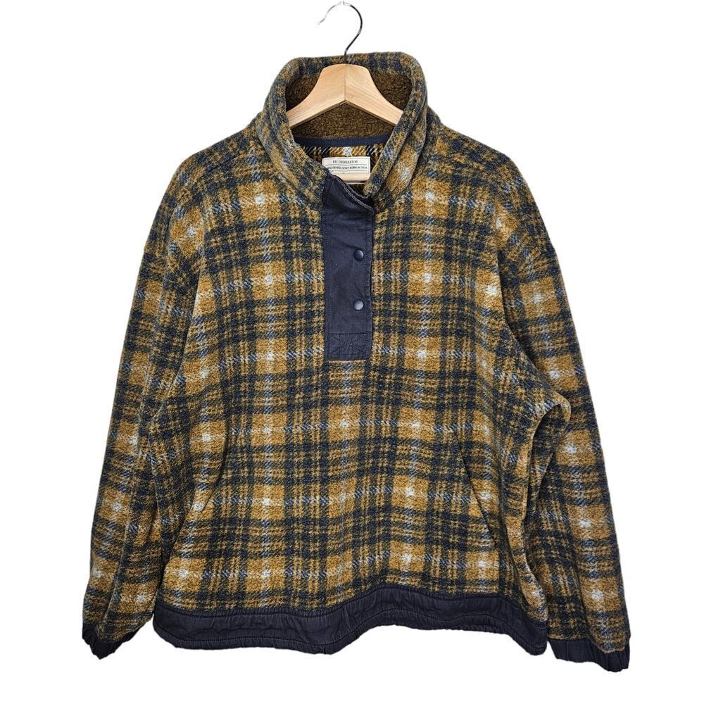 REI Plaid Jacket - Yellow and Blue